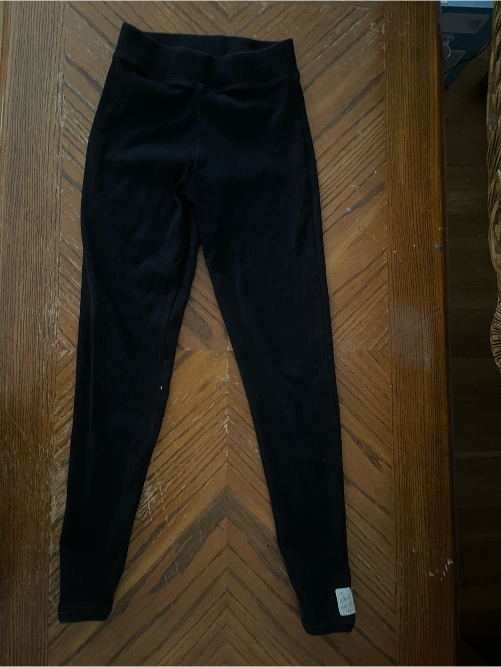 Zara Kids Black Pull-On High Waist Leggings